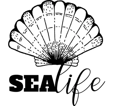 Couple t-shirts seashell lifestyle - TenStickers