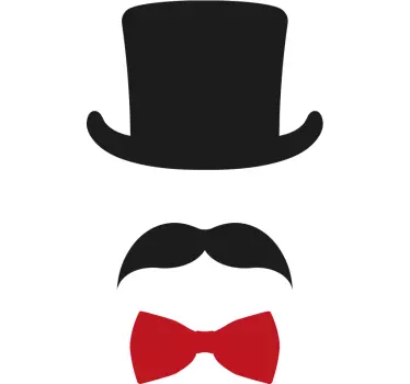 Mouth cartoon moustache matching shirts for couples - TenStickers