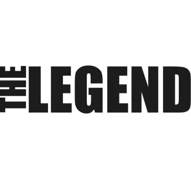 White legend statement t-shirt - TenStickers