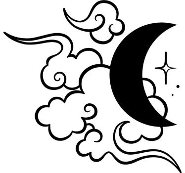 Moon, Sun and clouds matching shirts for couples - TenStickers