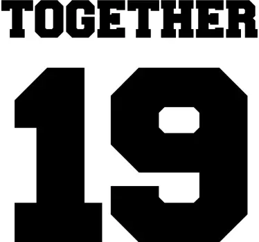 Couple t-shirts together in memories - TenStickers