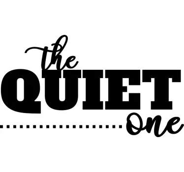 The quiet/the loud one matching couple t shirts - TenStickers