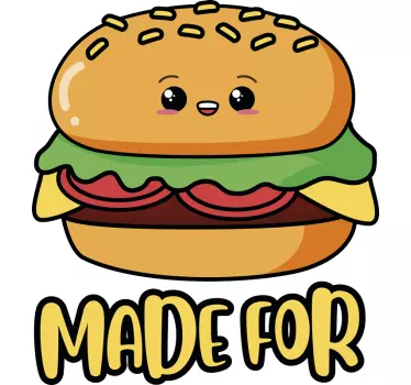 Made for each other burger/Fries matching couple t shirts - TenStickers
