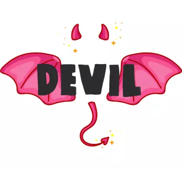Couple t-shirts angel vs devil - TenStickers