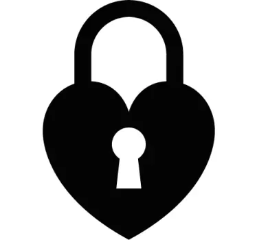 Couple t-shirts key and lock design - TenStickers