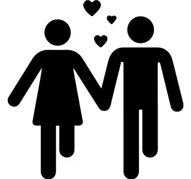 Couple t-shirts cute couples holding hands - TenStickers