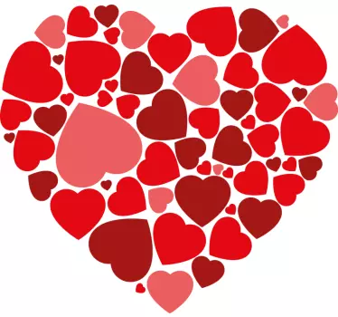 Couple t-shirts heart shape collection - TenStickers