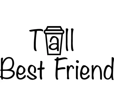 Couple t-shirts best friend pair - TenStickers