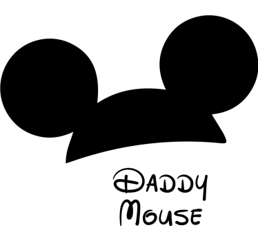 Daddy and little mouse father and son t-shirts - TenStickers