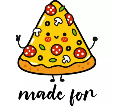 Couple t-shirts pizza and soda together - TenStickers