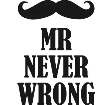 Mr always right mrs never wrong couple t-shirts - TenStickers