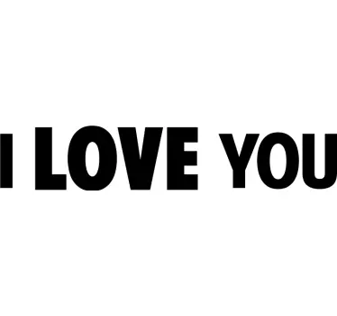 Couple t-shirts love declaration together - TenStickers