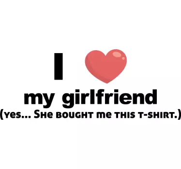 Couple t-shirts i love you shirts - TenStickers