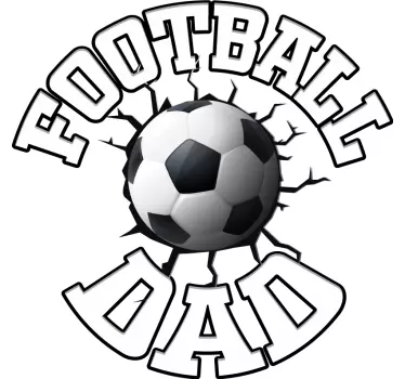 Football dad Father  and son matching shirts - TenStickers