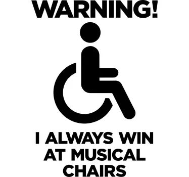 Funny disabled design t-shirt - TenStickers