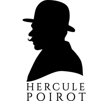 Hercule Poirot Silhouette t-shirt - TenStickers