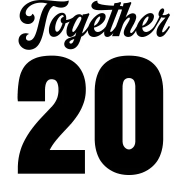 Together since custom matching couple hoodies - TenStickers
