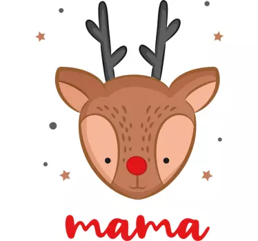 Customizable reindeer Christmas swaetshirt - TenStickers