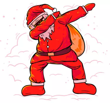 Santa Claus dab dance Christmas hoodie - TenStickers
