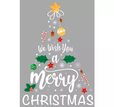 Tree with ornaments Christmas sweatshirt - TenStickers