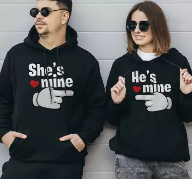 She is mine couple t shirts - TenStickers