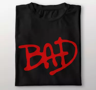 Bad red Michael jackson t-shirt - TenStickers
