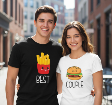 Best couple couple t-shirts - TenStickers