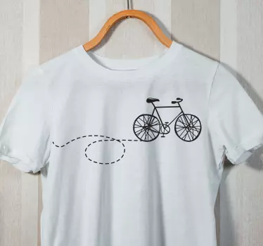 Bicycle path  t-shirt - TenStickers