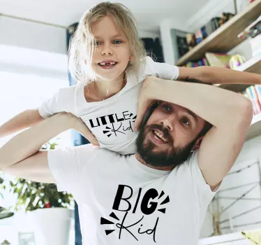 Big Kid Father  and son matching shirts - TenStickers