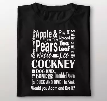 Cockney Mix Up t-shirt - TenStickers