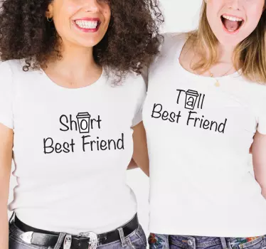 Couple t-shirts best friend pair - TenStickers