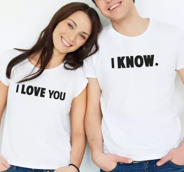 Couple t-shirts love declaration together - TenStickers