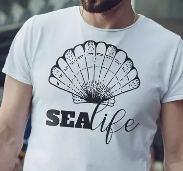 Couple t-shirts seashell lifestyle - TenStickers