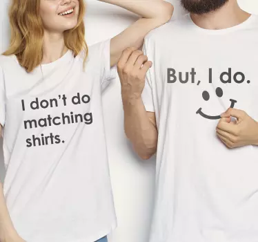 Couple t-shirts unique couple t-shirts - TenStickers