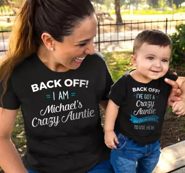 Crazy auntie Auntie and nephew shirt - TenStickers