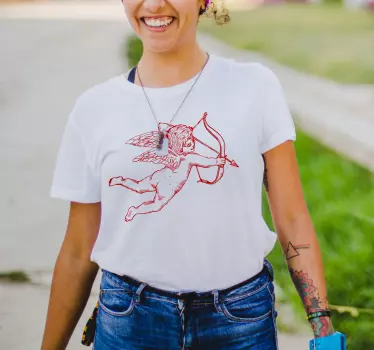 Cupid flying t-shirt - TenStickers