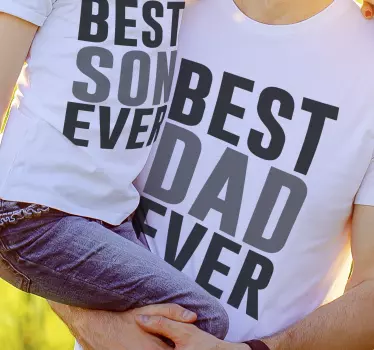 Father and son t-shirts best son and dad - TenStickers