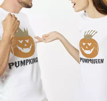 Father and son t-shirts pumpkin king duo - TenStickers