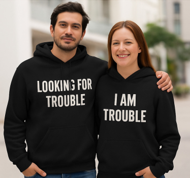 Matching t shirt trouble seeker - TenStickers