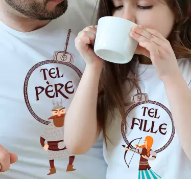 Mother and daughter t-shirt fun coordinated styles - TenStickers