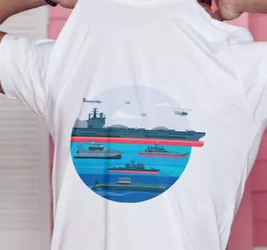 Navy fleet display t-shirt - TenStickers