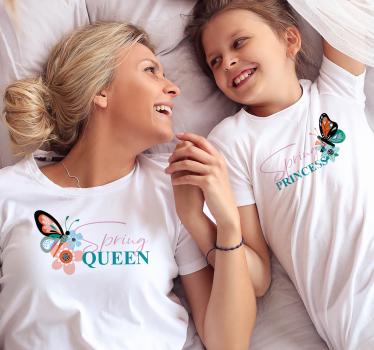 Spring princess mother and daughter matching t-shirts - TenStickers