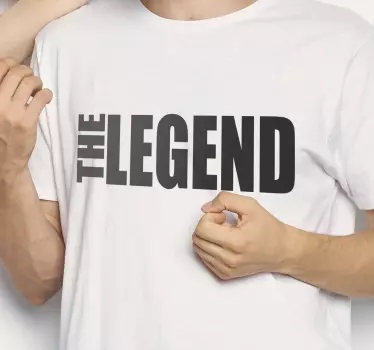 White legend statement t-shirt - TenStickers