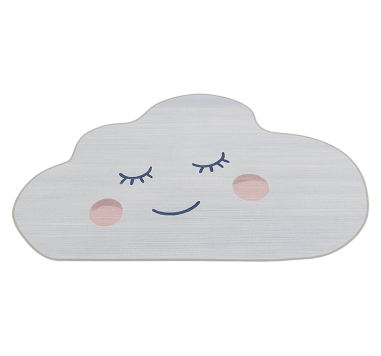 Napping cloud design kids vinyl rug - TenStickers
