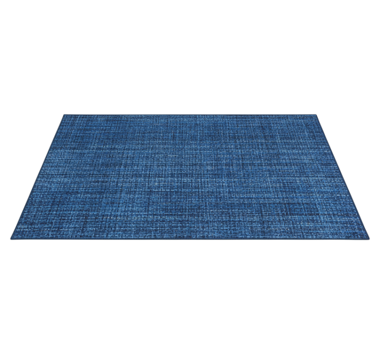 Textured vinyl rug with blue fabric effect - TenStickers