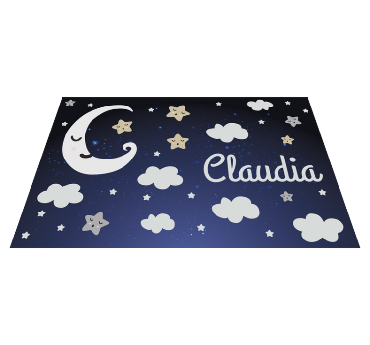 Customizable Starry Night Design customised mats - TenStickers