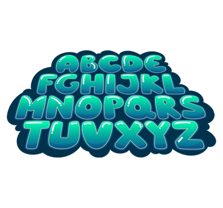 Alphabet Cloud abc carpet - TenStickers