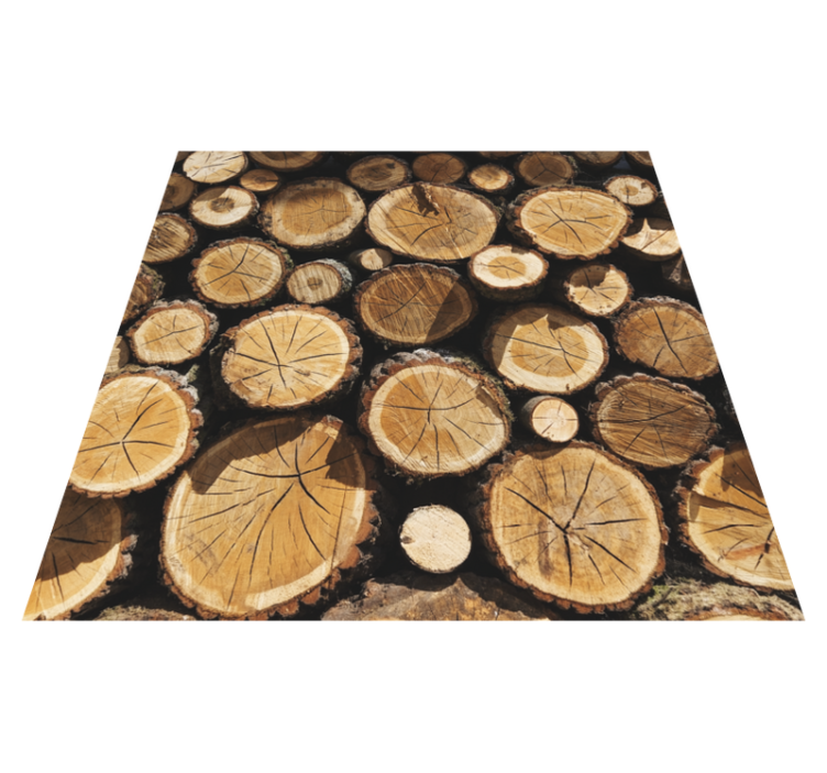 Amazing trunks texture wood effect vinyl rug - TenStickers