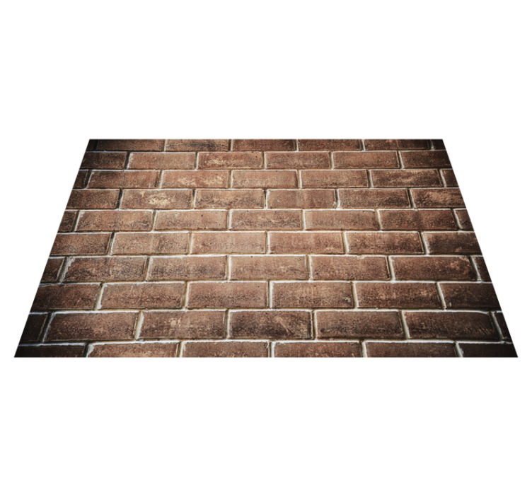Fantastic vinyl rug with bricks effect - TenStickers