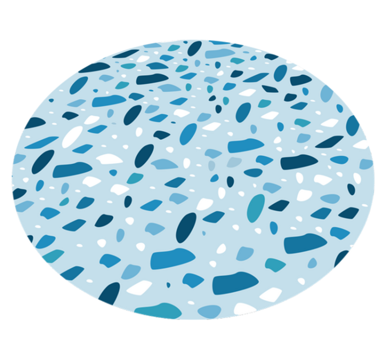 Spotted Speckle Pattern striped vinyl rug - TenStickers